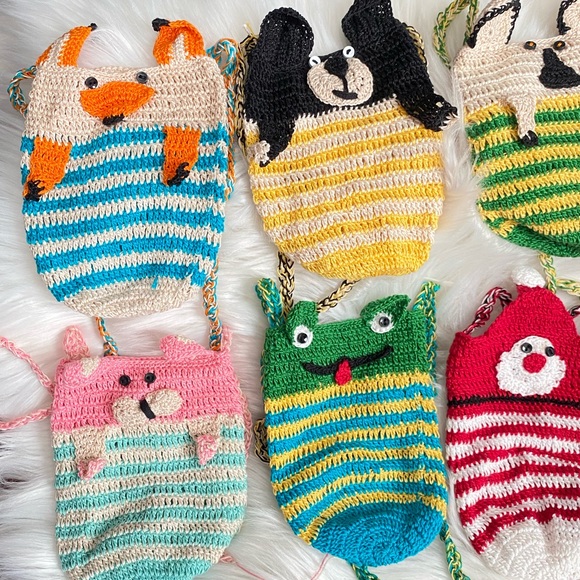 Fun Animal Crochet Crossbody Bags - Picture 3 of 4